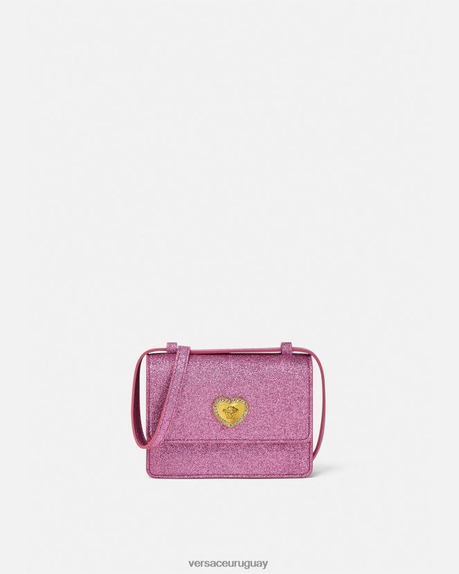 Versace bandolera con corazón y medusa niños rosa bolsas H88R0H2071