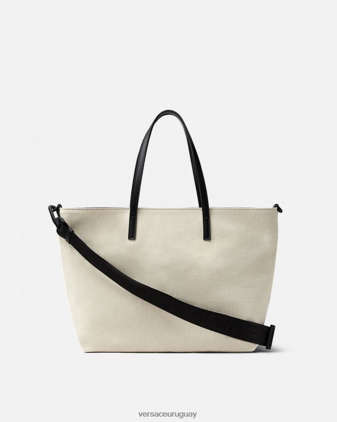 Versace bolso cambiador para bebé con logo niños blanco negro bolsas H88R0H1850