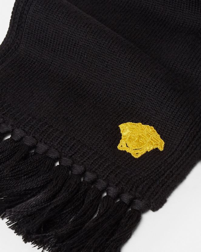 Versace bufanda de medusa niños negro accesorios H88R0H2072