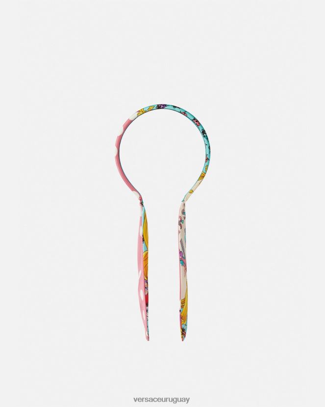 Versace diadema de mariposas niños rosa y blanco accesorios H88R0H2060