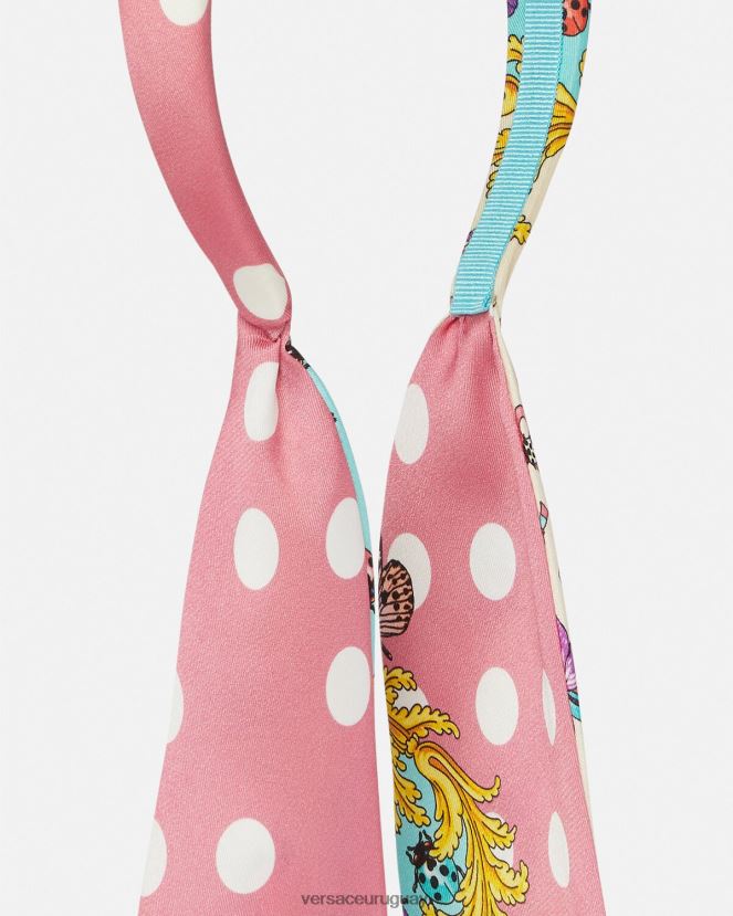 Versace diadema de mariposas niños rosa y blanco accesorios H88R0H2060