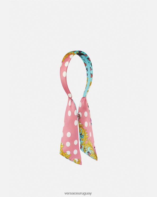 Versace diadema de mariposas niños rosa y blanco accesorios H88R0H2060