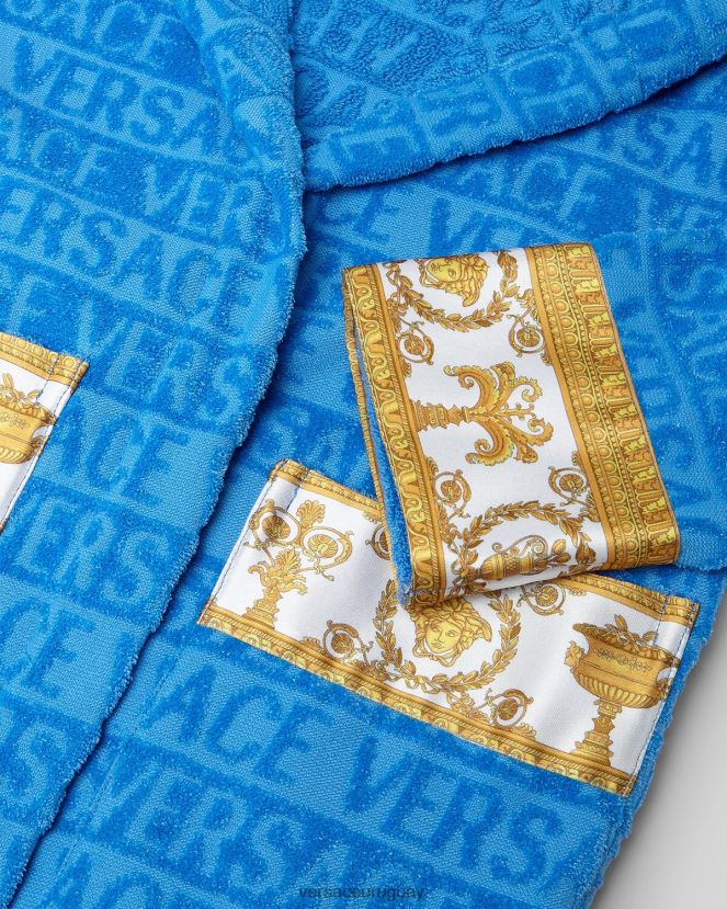 Versace bata de baño niños azul claro ropa H88R0H2064