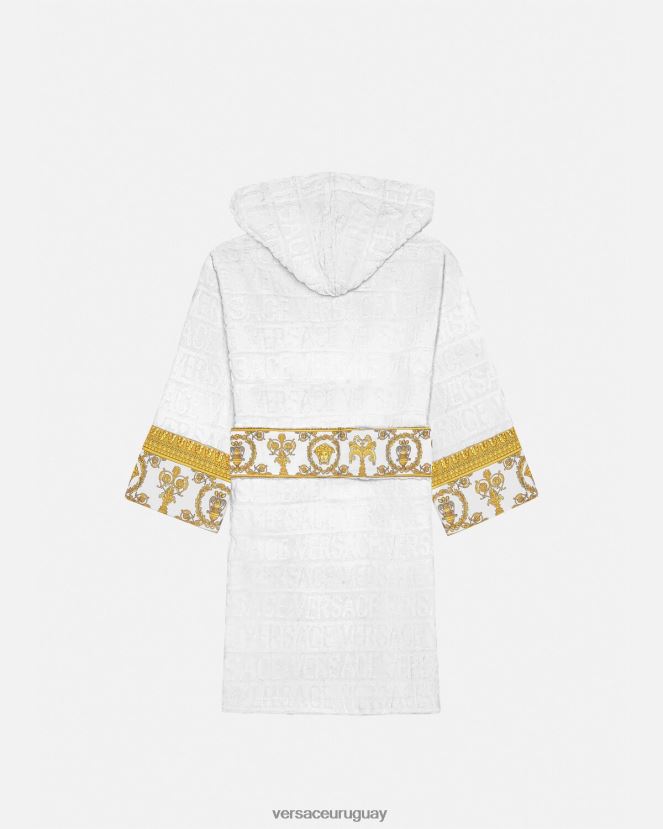 Versace bata de baño niños blanco ropa H88R0H2063
