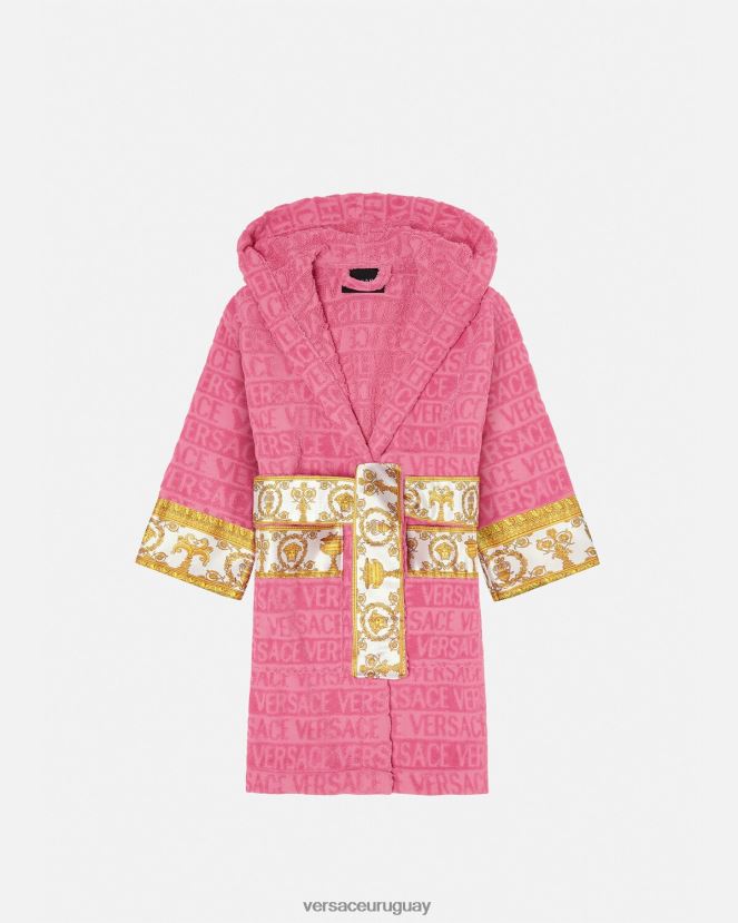 Versace bata de baño niños rosa ropa H88R0H2065