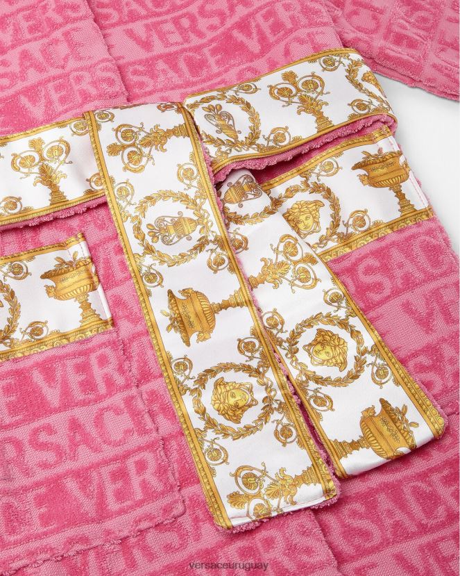 Versace bata de baño niños rosa ropa H88R0H2065