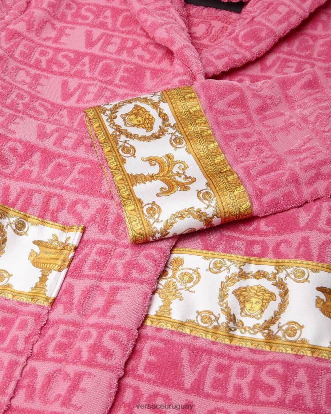 Versace bata de baño niños rosa ropa H88R0H2065