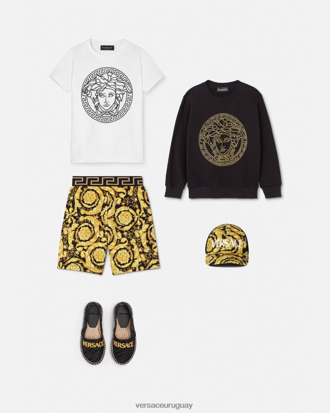 Versace pantalones cortos barrocos niños imprimir ropa H88R0H1956