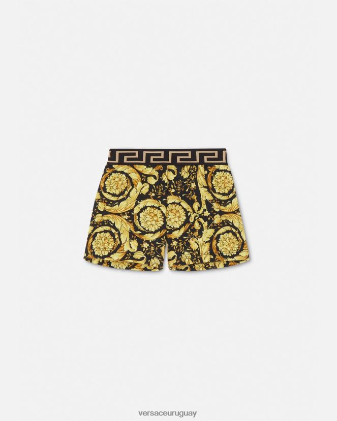 Versace pantalones cortos de bebé barroco niños imprimir ropa H88R0H1887