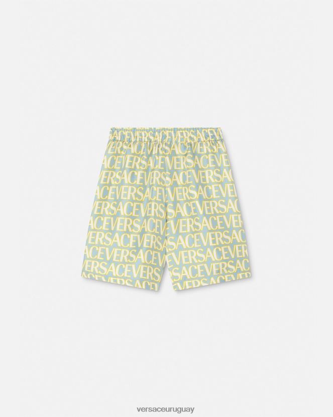 Versace pantalones cortos de seda niños imprimir ropa H88R0H2090