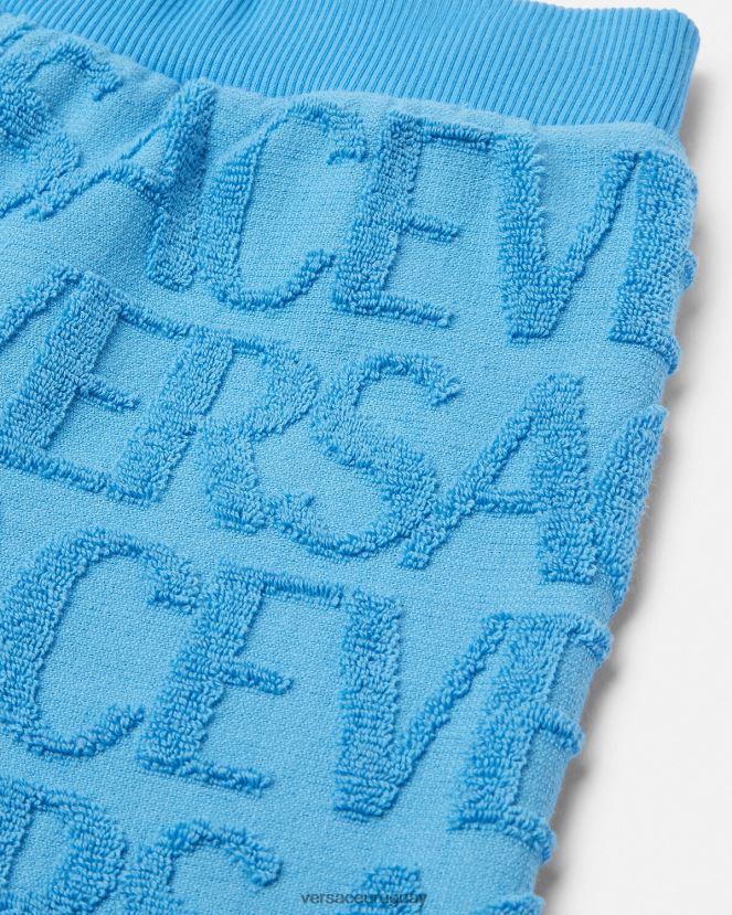 Versace pantalones cortos de toalla niños azul claro ropa H88R0H2087
