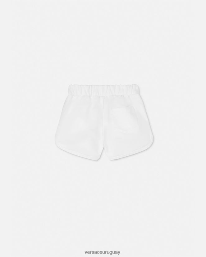 Versace shorts deportivos con logo niños Oro blanco ropa H88R0H1934