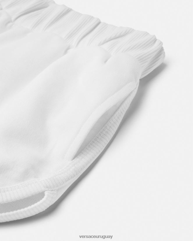 Versace shorts deportivos con logo niños Oro blanco ropa H88R0H1934