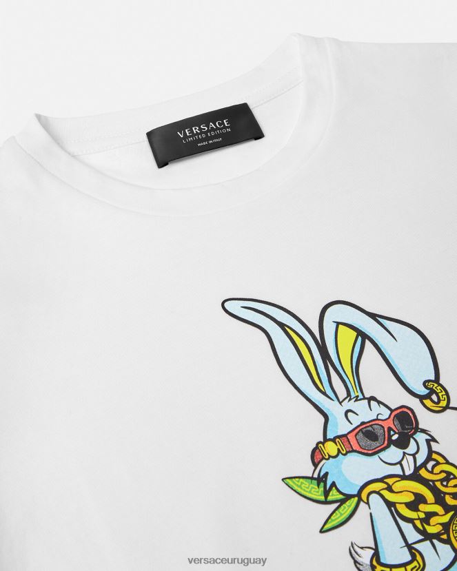 Versace camiseta del conejo del año nuevo lunar niños azul ropa H88R0H1991