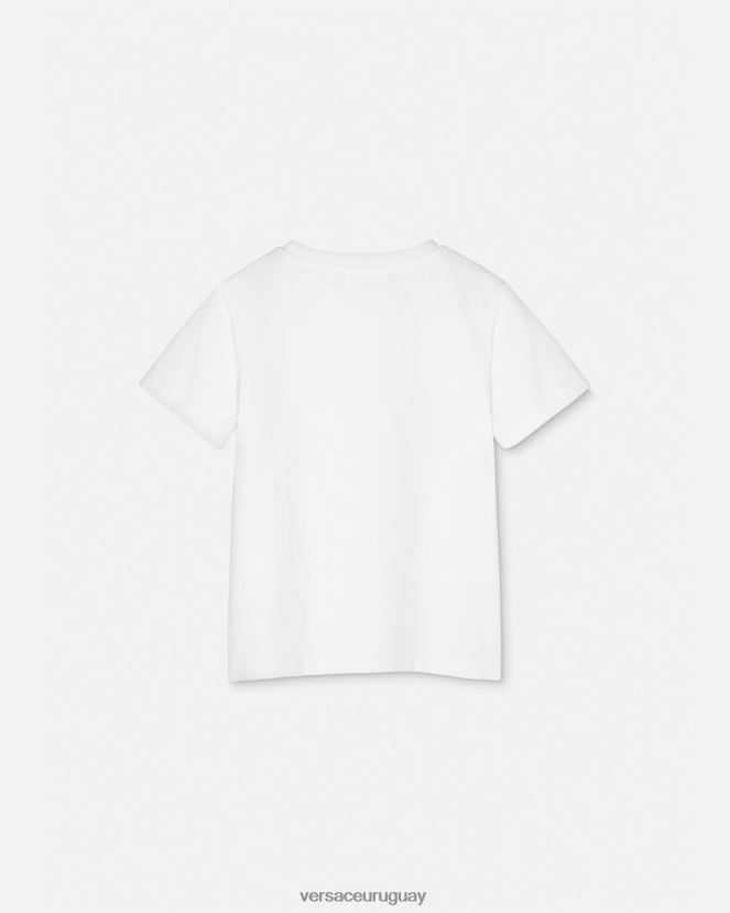 Versace camiseta medusa niños blanco y estampado ropa H88R0H1946