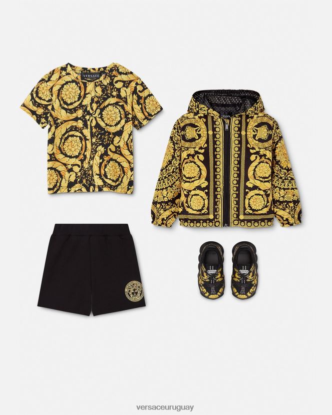 Versace camiseta para bebé barroco niños imprimir ropa H88R0H1859