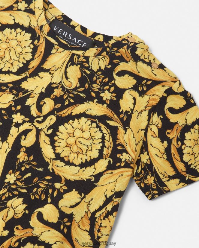 Versace camiseta para bebé barroco niños imprimir ropa H88R0H1859