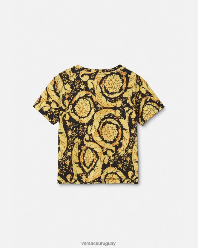 Versace camiseta para bebé barroco niños imprimir ropa H88R0H1859
