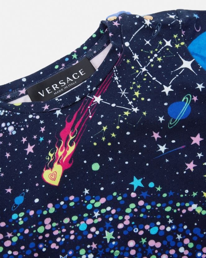 Versace medusa galaxia camiseta para bebé niños imprimir ropa H88R0H1852