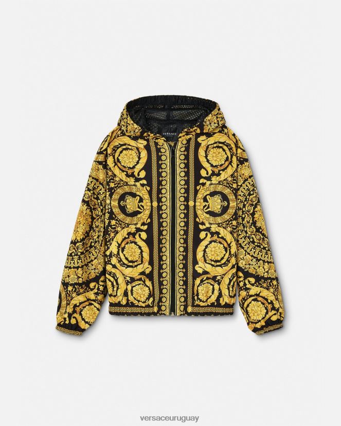 Versace chaqueta cortavientos barroco niños imprimir ropa H88R0H1983