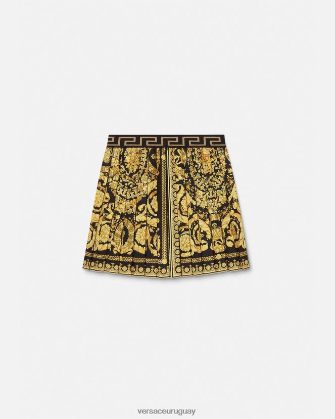 Versace falda plisada barroco niños imprimir ropa H88R0H1957