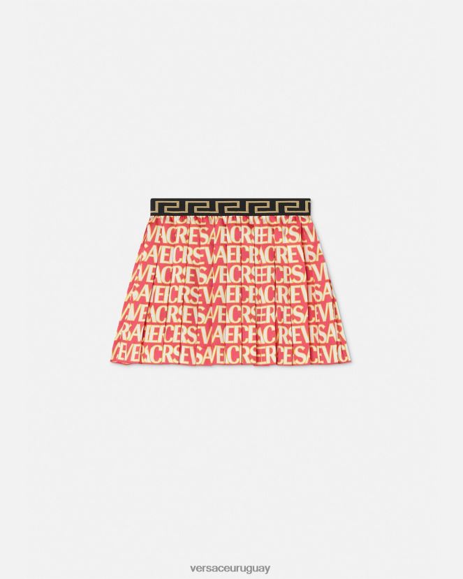Versace falda plisada por toda la prenda niños imprimir ropa H88R0H1949
