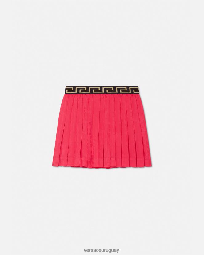 Versace falda plisada por toda la prenda niños rosa ropa H88R0H1978