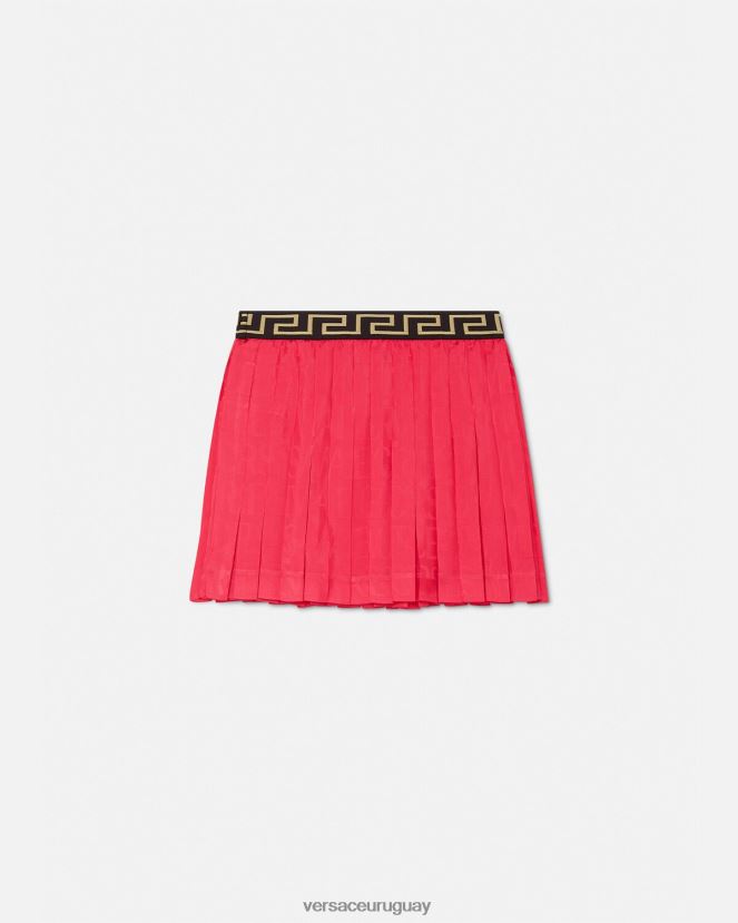 Versace falda plisada por toda la prenda niños rosa ropa H88R0H1978
