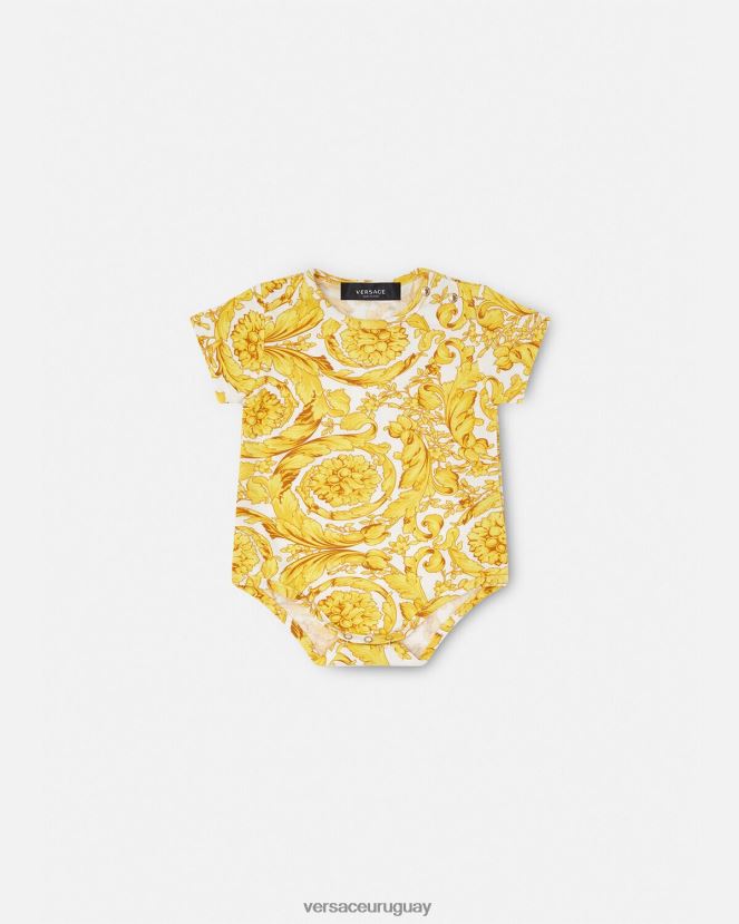 Versace mameluco de bebé barroco niños imprimir ropa H88R0H1829