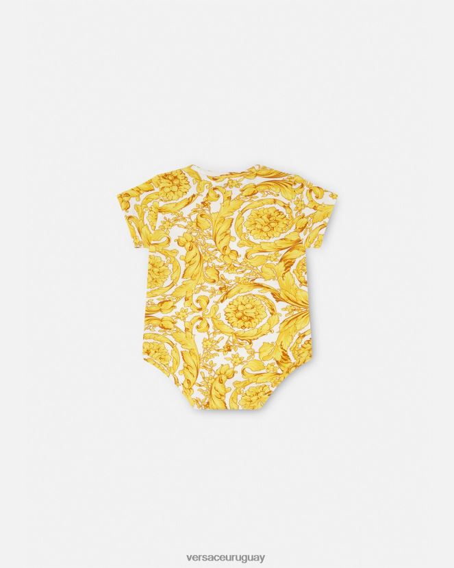 Versace mameluco de bebé barroco niños imprimir ropa H88R0H1829