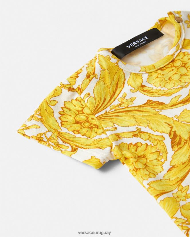 Versace mameluco de bebé barroco niños imprimir ropa H88R0H1829