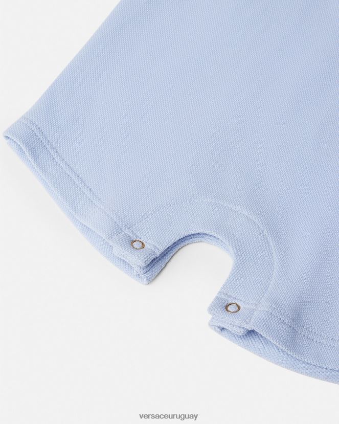 Versace mameluco del bebé de la medusa niños azul claro ropa H88R0H1833