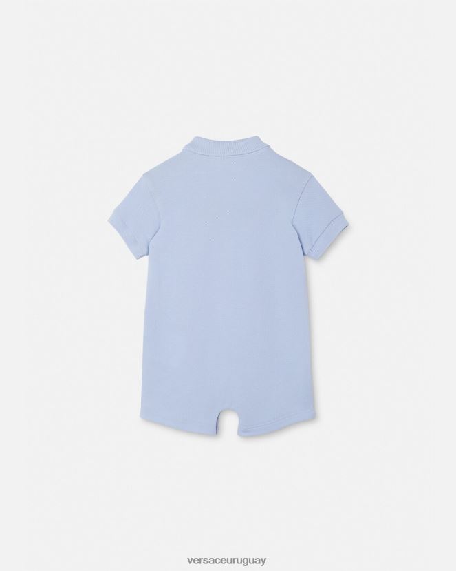 Versace mameluco del bebé de la medusa niños azul claro ropa H88R0H1833