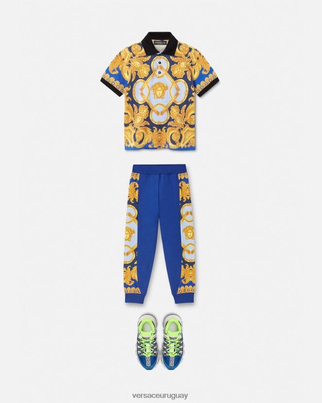 Versace pantalones de chándal barroco 660 niños Plano ropa H88R0H2110