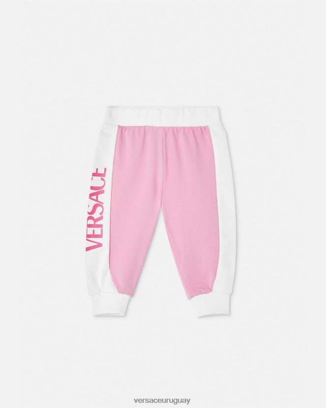 Versace pantalones deportivos con logo para bebé niños 6p910 ropa H88R0H1857