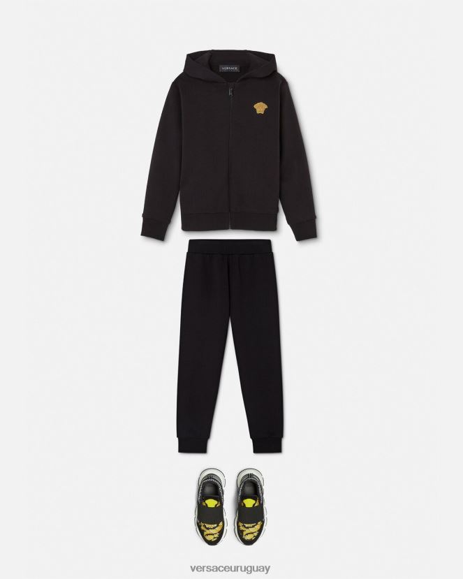 Versace pantalones deportivos con medusa niños negro ropa H88R0H1967