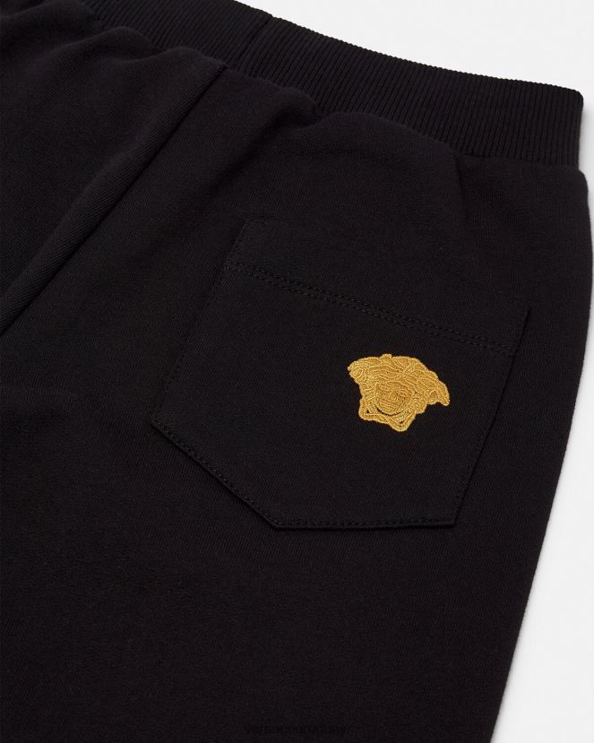 Versace pantalones deportivos con medusa niños negro ropa H88R0H1967