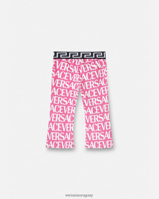 Versace pantalones deportivos para bebé niños rosa y estampado ropa H88R0H1873