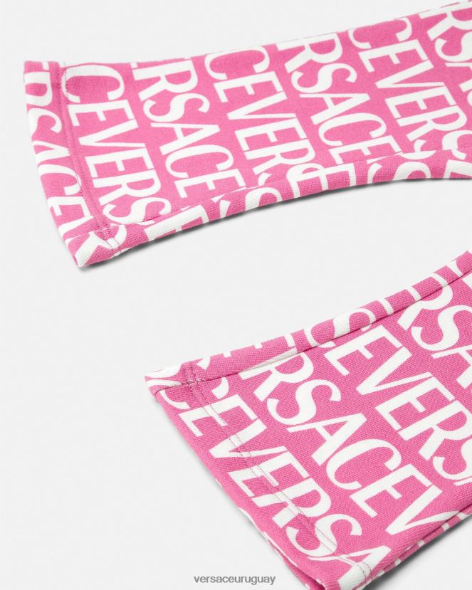 Versace pantalones deportivos para bebé niños rosa y estampado ropa H88R0H1873