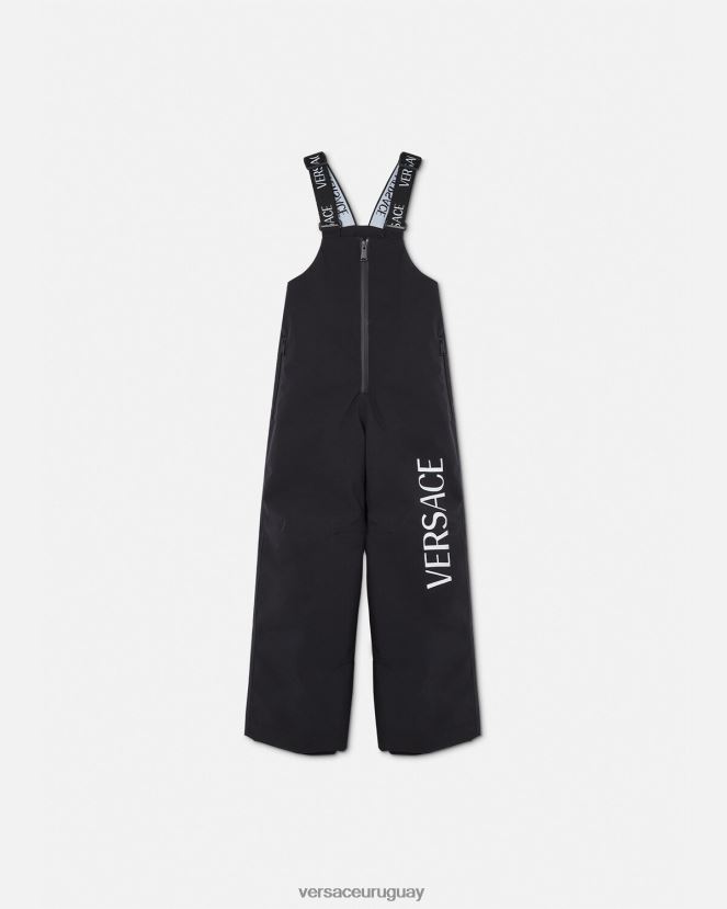 Versace pantalones para la nieve con logo niños negro ropa H88R0H1968