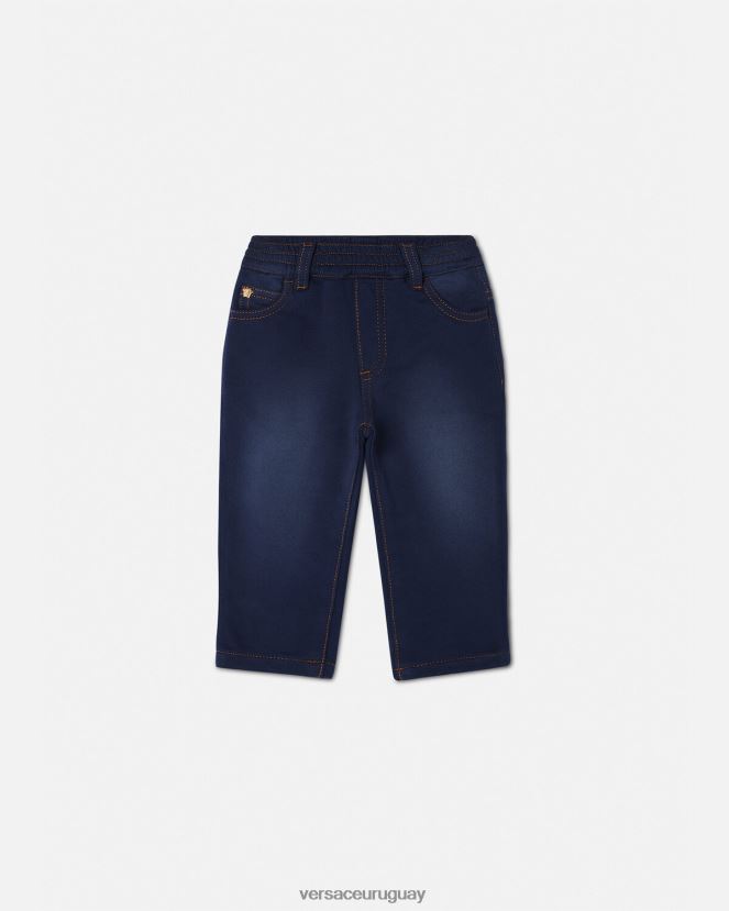 Versace vaqueros de bebé con medusa niños azul ropa H88R0H1855