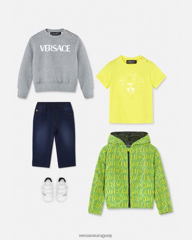 Versace vaqueros de bebé con medusa niños azul ropa H88R0H1855