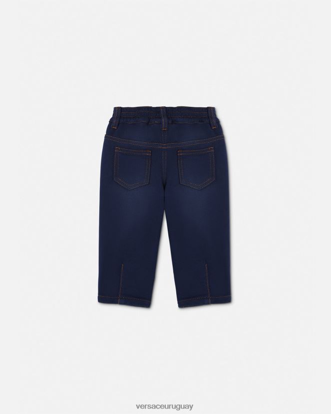 Versace vaqueros de bebé con medusa niños azul ropa H88R0H1855