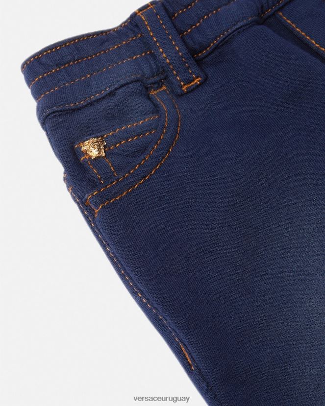 Versace vaqueros de bebé con medusa niños azul ropa H88R0H1855