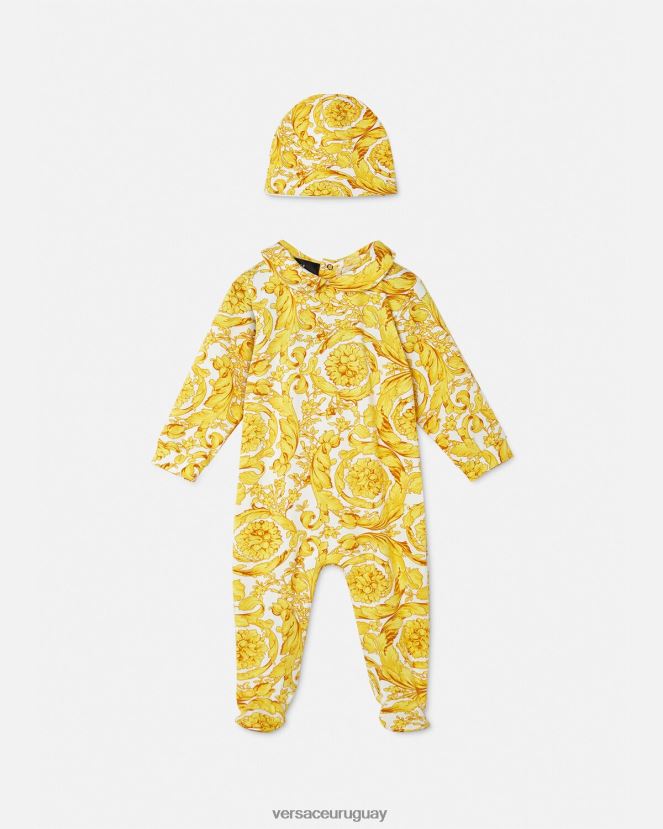 Versace conjunto de pijama de bebé barroco niños imprimir ropa H88R0H1818