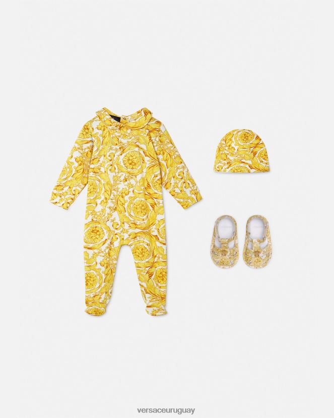 Versace conjunto de pijama de bebé barroco niños imprimir ropa H88R0H1818