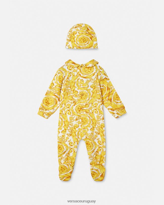 Versace conjunto de pijama de bebé barroco niños imprimir ropa H88R0H1818