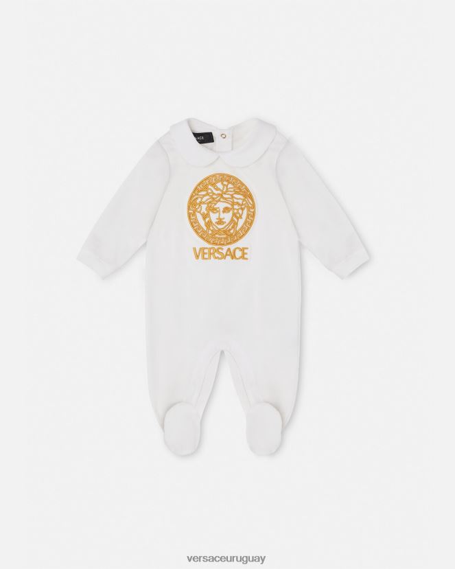 Versace pelele de medusa para bebé niños Oro blanco ropa H88R0H1823