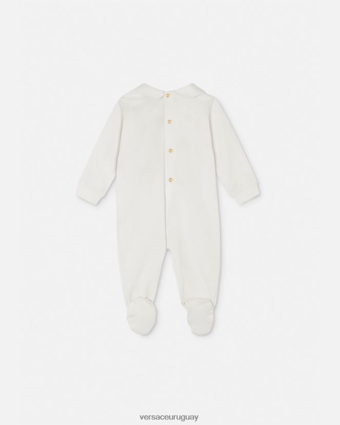 Versace pelele de medusa para bebé niños Oro blanco ropa H88R0H1824