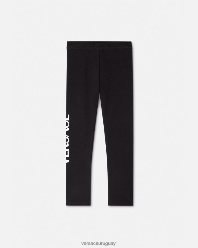 Versace leggins con logo niños negro ropa H88R0H2015